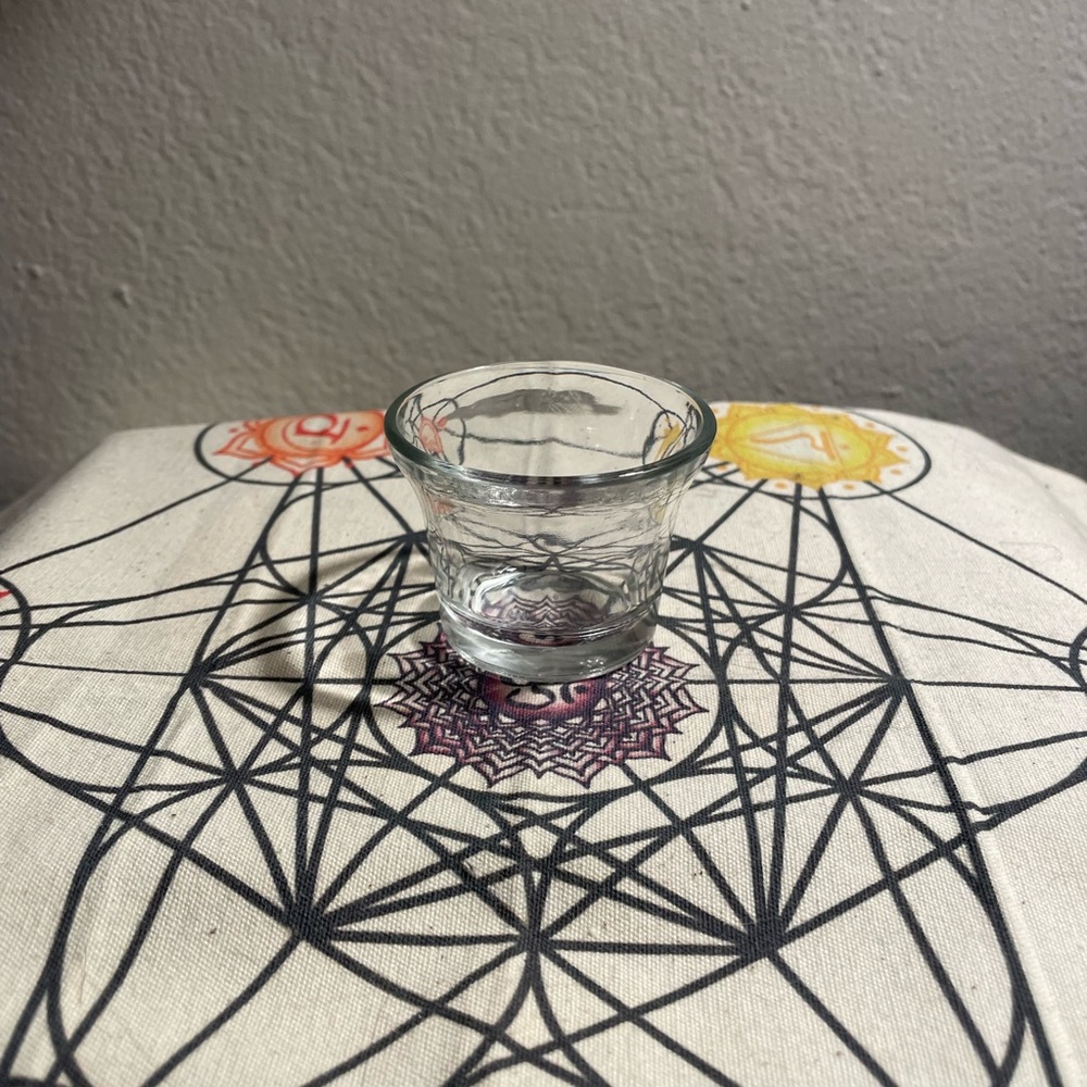 Stylish Clear Glass Candle Holder